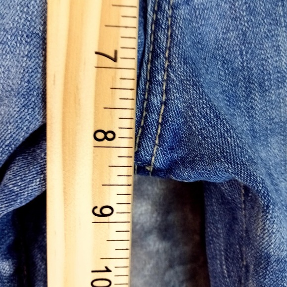 dELiA*s Jeans Womens Juniors 9S Blue Taylor Stretch Denim Skinny Mid Wash Ankle - Picture 7 of 9